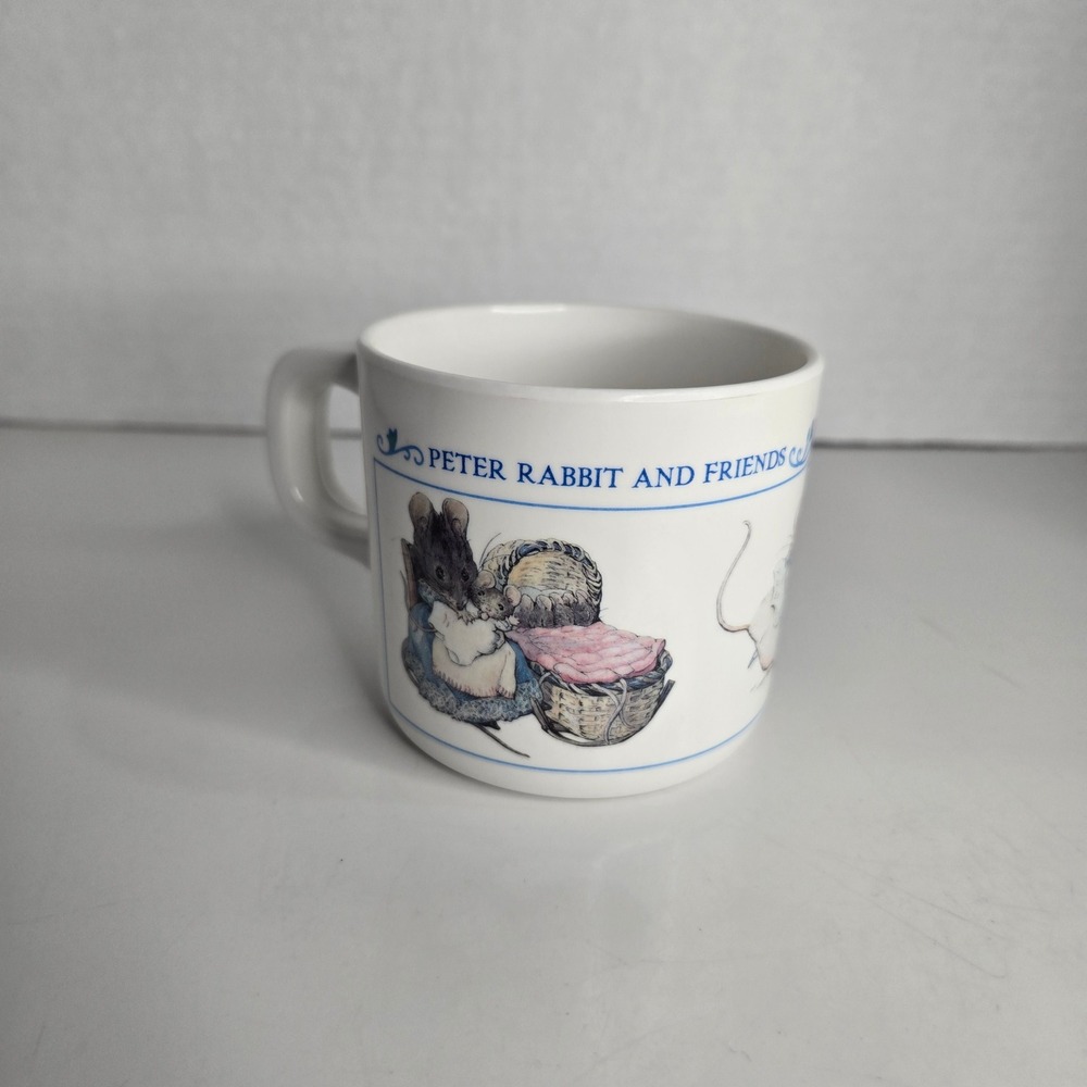 Vintage Peter Rabbit Eden Melamine Plastic Mug Beverage Cup Beatrix Potter